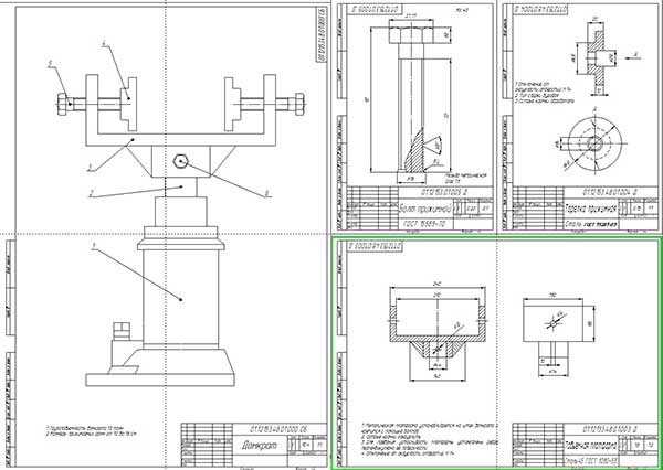 Домкрат чертеж сборочный чертеж